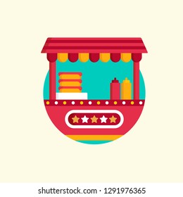 Amusement Park Carnival Elements Icon Vector Graphic Download Template Modern