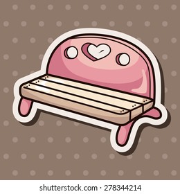 Amusement park chair theme elements