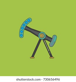 Amusement park circus attraction vector illustration