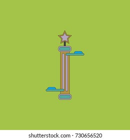 Amusement park circus attraction vector illustration