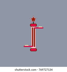 Amusement park circus attraction vector illustration