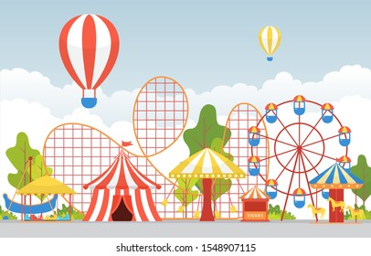 9,928 Amusement park skyline Images, Stock Photos & Vectors | Shutterstock