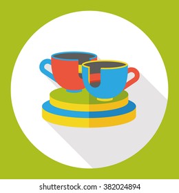amusement park coffee-cup flat icon