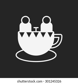 amusement park coffee-cup icon