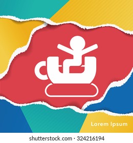 amusement park coffee-cup icon