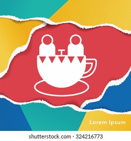 amusement park coffee-cup icon