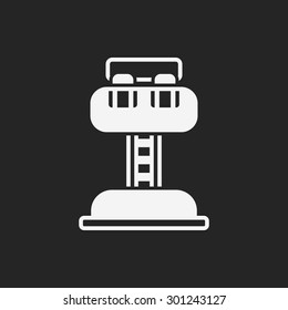 amusement park drop tower icon