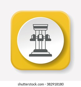 amusement park drop tower icon