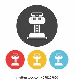 amusement park drop tower icon