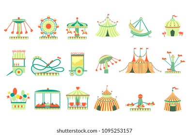 Amusement Park Elements Set
