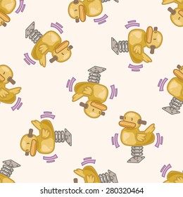 Amusement park facilities , cartoon seamless pattern background