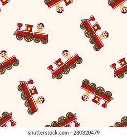 Amusement park facilities , cartoon seamless pattern background