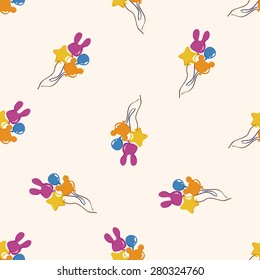 Amusement park facilities , cartoon seamless pattern background