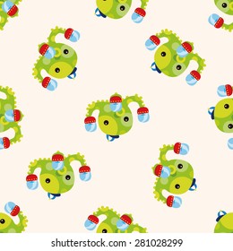 Amusement park facilities , cartoon seamless pattern background