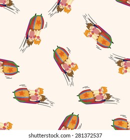 Amusement park facilities , cartoon seamless pattern background
