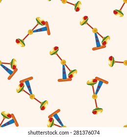 Amusement park facilities , cartoon seamless pattern background