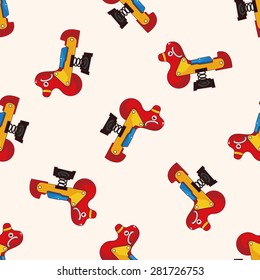 Amusement park facilities , cartoon seamless pattern background