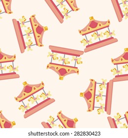 Amusement park facilities ,seamless pattern