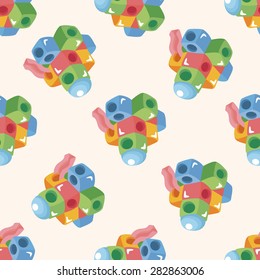Amusement park facilities ,seamless pattern