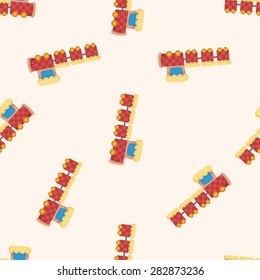 Amusement park facilities ,seamless pattern