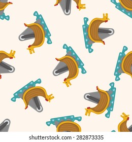 Amusement park facilities ,seamless pattern