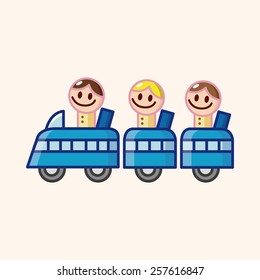 Amusement park facilities theme elements