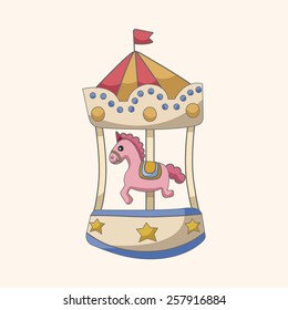 Amusement park facilities theme elements