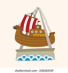 Amusement park facilities theme elements