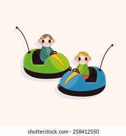 Amusement park facilities theme elements