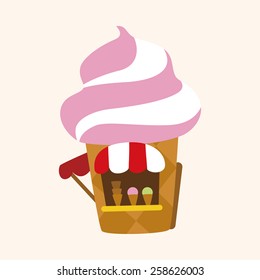 Amusement park facilities theme elements