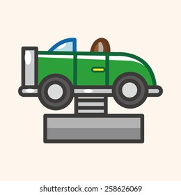 Amusement park facilities theme elements