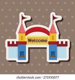 Amusement park facilities theme elements