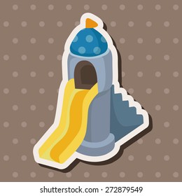 Amusement park facilities theme elements