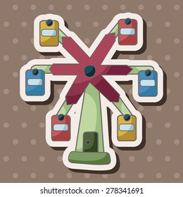 Amusement park facilities theme elements