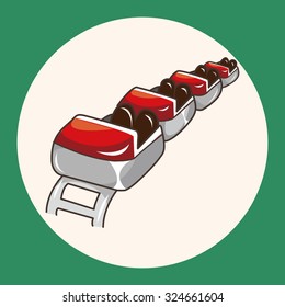 Amusement park facilities theme elements