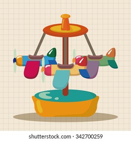 Amusement park facilities theme elements
