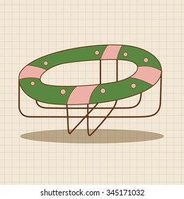 Amusement park facilities theme elements