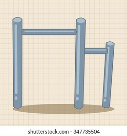 Amusement park facilities theme elements