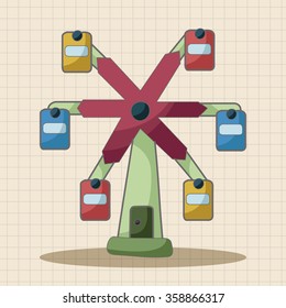 Amusement park facilities theme elements