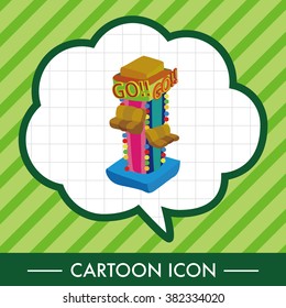 Amusement park facilities theme elements