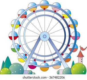 amusement park Ferris wheel