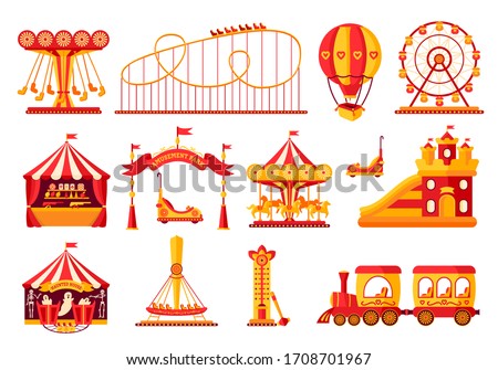 Similar – Image, Stock Photo Fairground chain carousel