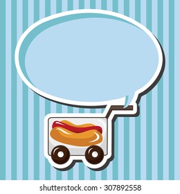 Amusement park food cart theme elements