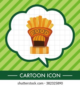 Amusement park food shop theme elements