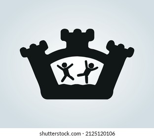 Amusement park game abstract illustration
