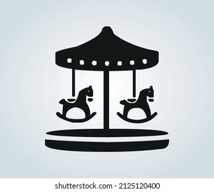 Amusement park game abstract illustration