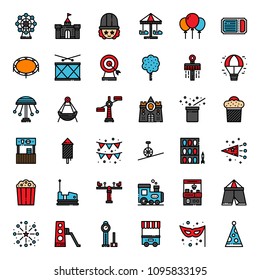 amusement park icon, isolated on white background