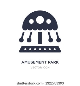 amusement park icon on white background. Simple element illustration from Entertainment and arcade concept. amusement park sign icon symbol design.