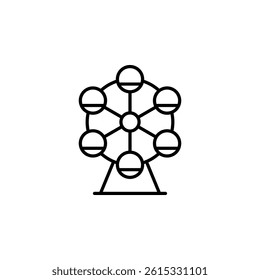 amusement park icon sign vector	