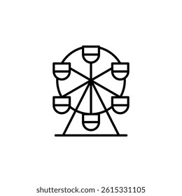 amusement park icon sign vector	